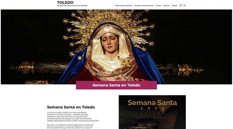 La web de Turismo de Toledo acerca al visitante la Semana Santa con una sección específica