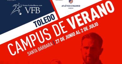 Santa Bárbara acogerá el Campus de Fútbol del Atlético de Madrid. El Campus de Fútbol Base del equipo colchonero se desarrollará  del 27 de junio al 2 de julio en el complejo deportivo del barrio toledano