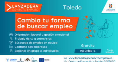 Últimos días para la Lanzadera Conecta Empleo de Toledo. El 12 de septiembre finaliza el plazo para que personas en desempleo se apunten a este programa gratuito