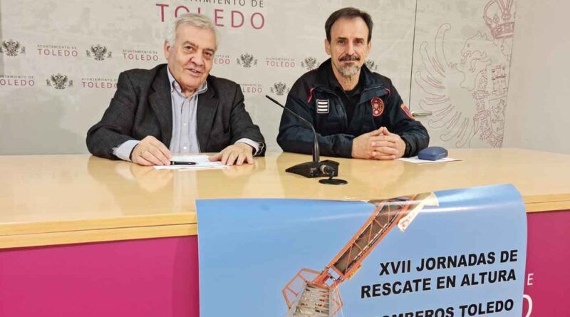 Bomberos de hasta diez comunidades autónomas se formarán del 2 al 4 de diciembre en Toledo en las XVII Jornadas de Rescate en Altura.