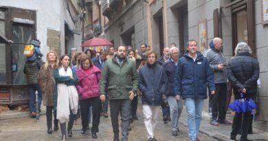 Paco Núñez y José Luis Martínez-Almeida arropan a Carlos Velázquez en el encuentro de alcaldes de Toledo
