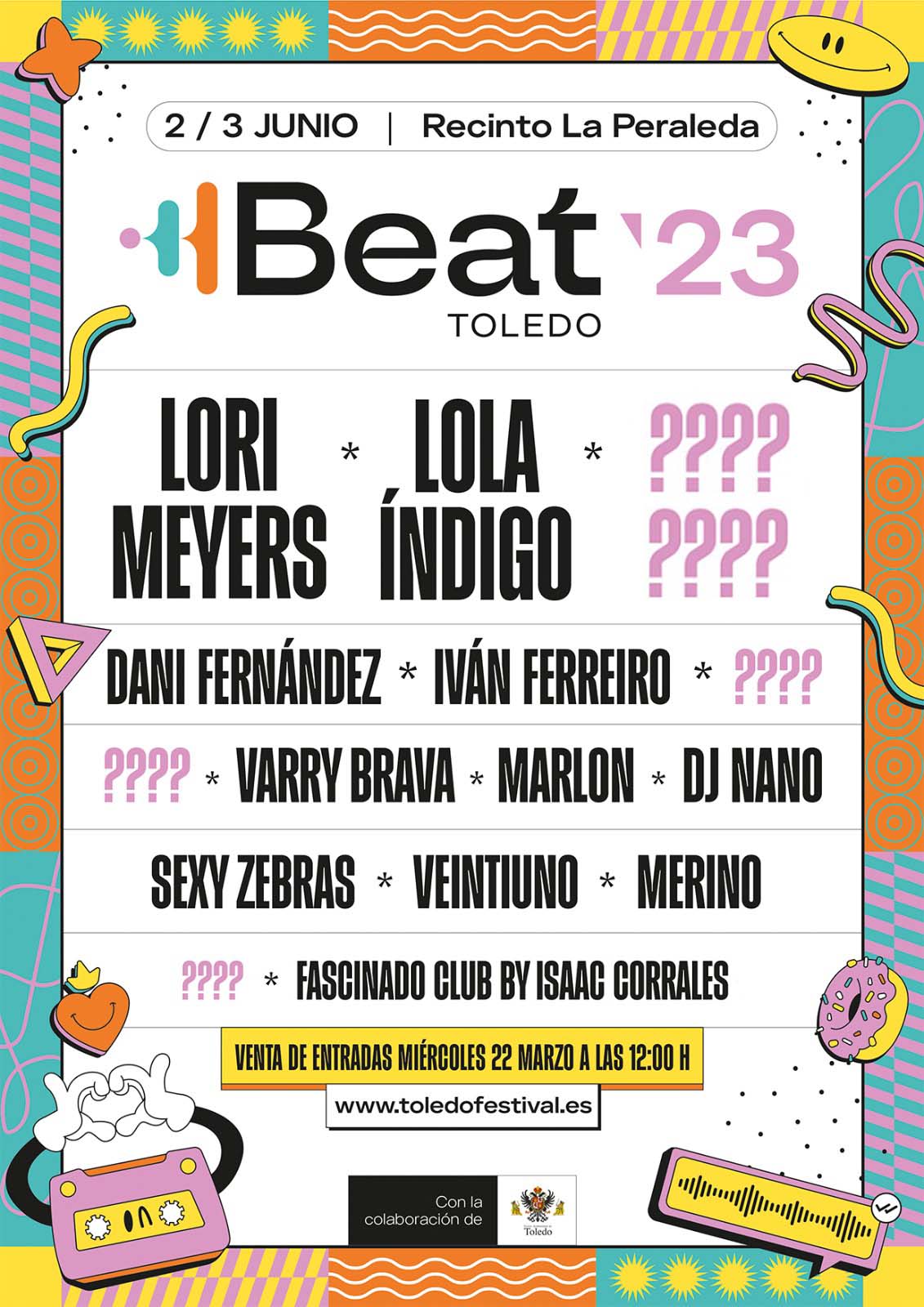 Toledo Beat Festival. Lola Índigo, Lori Meyers, Dani Fernández, Iván Ferreiro, Varry Brava...