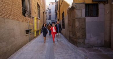Estado final del eje La Plata – San Vicente donde el Ayuntamiento ha adecentado siete calles. La alcaldesa ha adelantado el próximo arreglo de la calle Alfileritos.