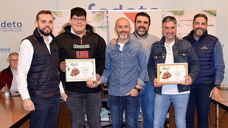 Segundo premio de las Jornadas de la Tapa de Toledo, La Maruxiña y Taberna El Botero