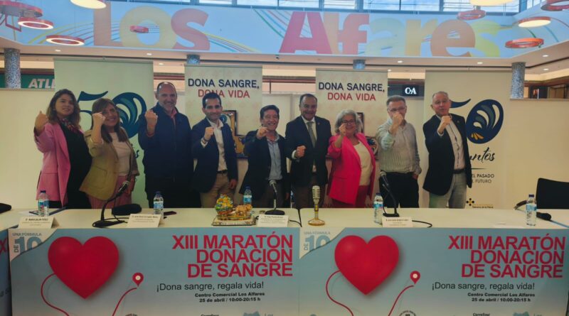 Los Alfares acoge el XIII Maratón de Donación de Sangre el 25 de abril