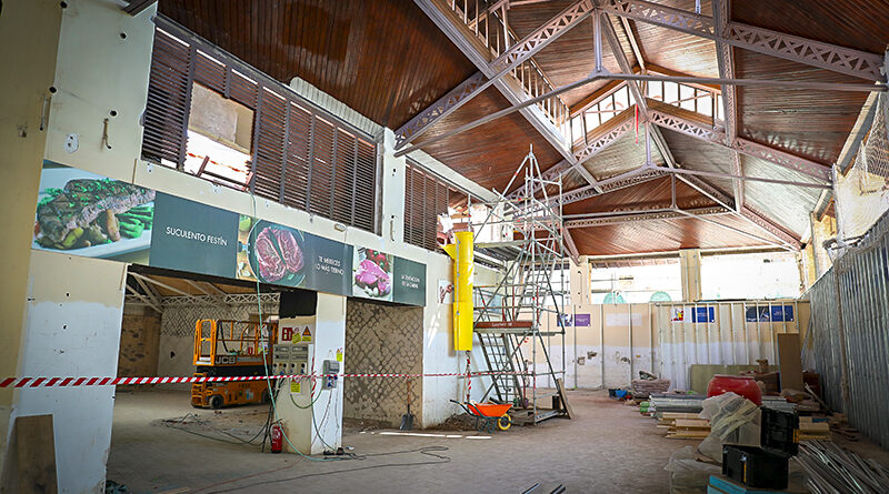 Obras en el mercado de abastos