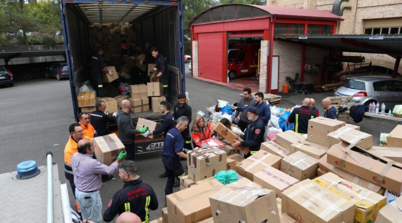 Toledo envía el primer tráiler con 20.000 kilos de ayuda a la Comunidad Valenciana