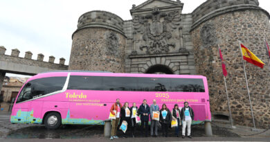 La campaña “Toledo, tu patrimonio mundial” llega a los autobuses turísticos a Madrid