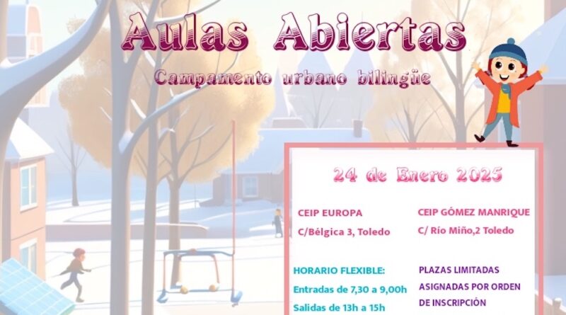 Educación pone en marcha el programa Aulas Abiertas el 24 de enero