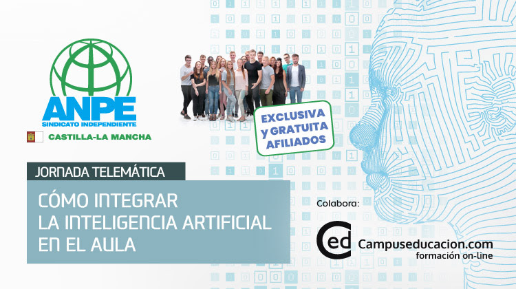 Más de 500 docentes participan en la jornada formativa de ANPE sobre inteligencia artificial en el aula