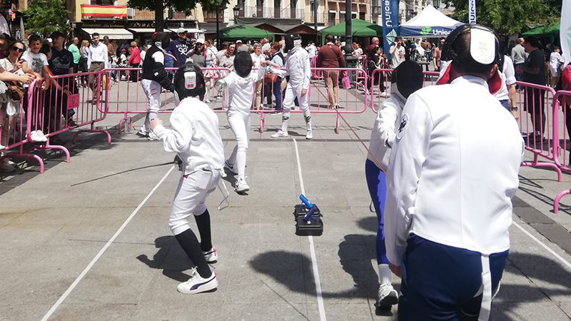 Abril 2025 Exhibición de Esgrima. Zocodover4