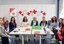 Representantes de Fundación Iberdrola España y Cruz Roja durante la visita al proyecto de empleo juvenil en Toledo.