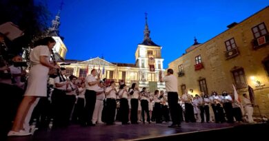 Las bandas de música de la provincia recorrieron ayer las calles de Toledo en la víspera del Corpus