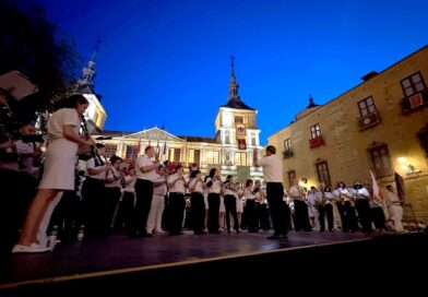 Las bandas de música de la provincia recorrieron ayer las calles de Toledo en la víspera del Corpus