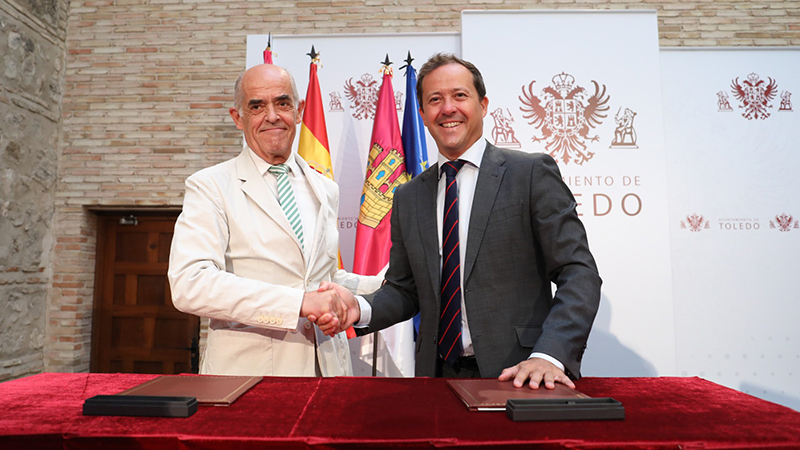 Firma del convenio de colaboración para la XII edición de la Batalla de Órganos en Toledo.