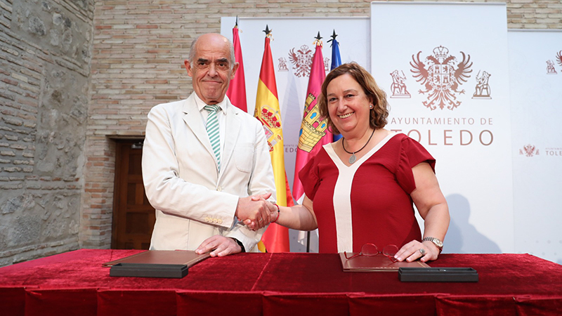 Firma del convenio de colaboración para la XII edición de la Batalla de Órganos en Toledo.