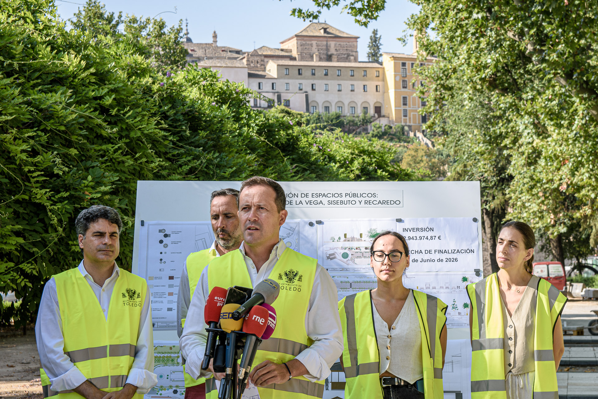 Obras de rehabilitación integral del parque de la Vega en Toledo, financiada por los fondos Next Generation. Obras de rehabilitación integral del parque de la Vega en Toledo, financiada por los fondos Next Generation.