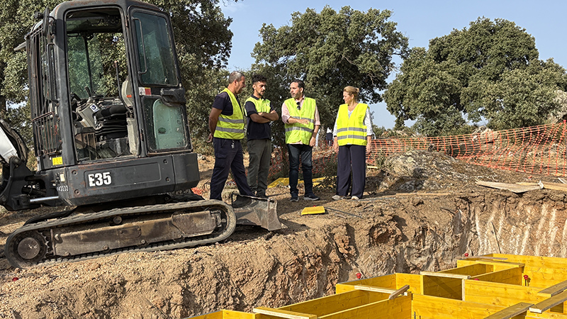 Obras del hábitat del lince ibérico en El Borril, impulsadas por la Diputación de Toledo.