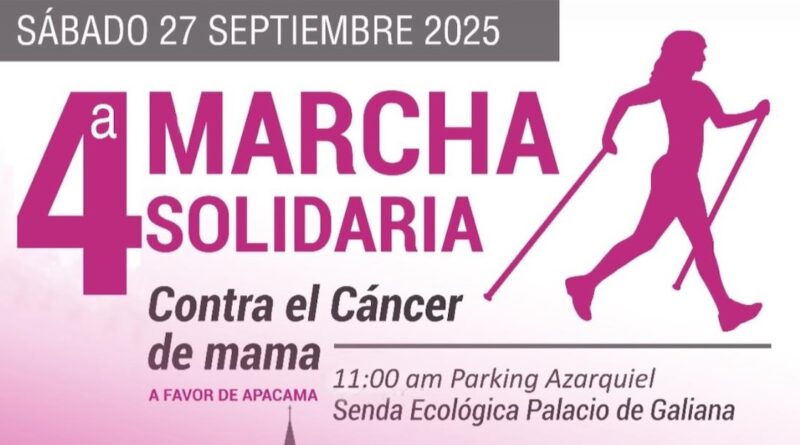 Toledo acoge la 4ª Marcha Solidaria contra el Cáncer de Mama organizada por APACAMA