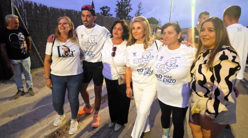 Escalonilla se vuelca con el reto solidario “80 kilómetros por Enzo”