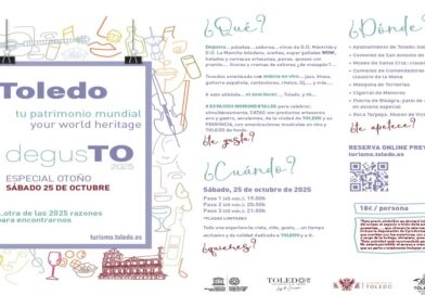 Toledo ofrece este sábado catas gastronómicas en ocho espacios monumentales en una nueva edición de ‘DegusTO 2025. Especial Otoño’.