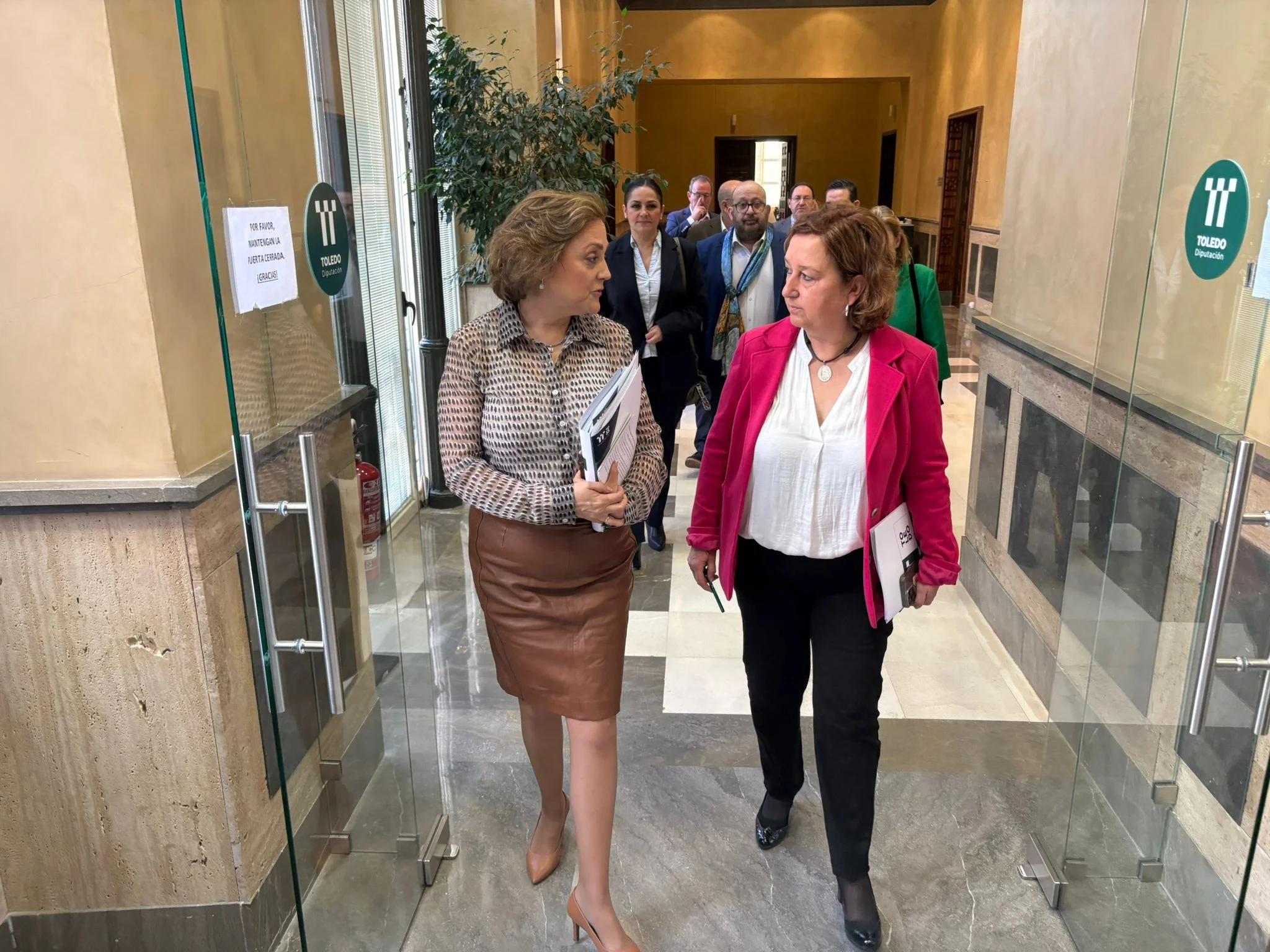 19032026 Cedillo, De Frutos y diputados camino del Pleno