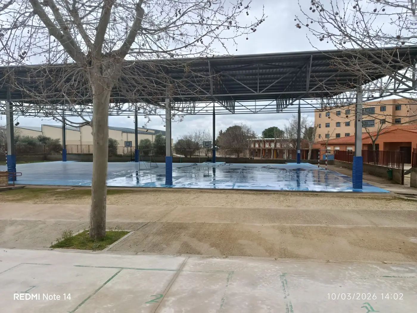 arreglo de la pista cubierta del CEIP Tirso de Molina en Argés (2)