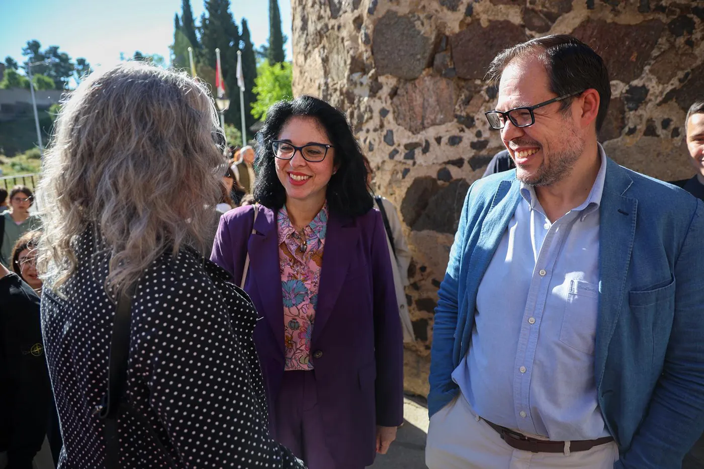 Daniel Morcillo y Marisol Illescas en el X aniversario del Aula Tea en el IES Princesa de Galiana de Toledo