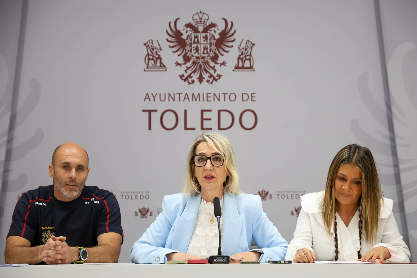 Inés Cañizares presenta la Semana de Prevención de Incendios en Toledo junto a responsables de Bomberos, Mapfre y APTB