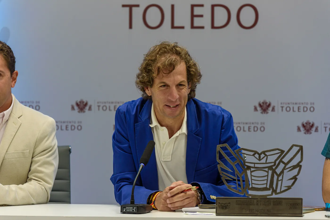 Rubén Lozano durante la presentación de la Imperial Hybrid Race Toledo Rubén Lozano durante la presentación de la Imperial Hybrid Race Toledo